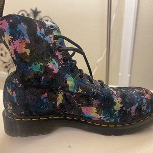 NWOT Dr. Marten 1460 Pascal Confetti Suede Lace Up Boots